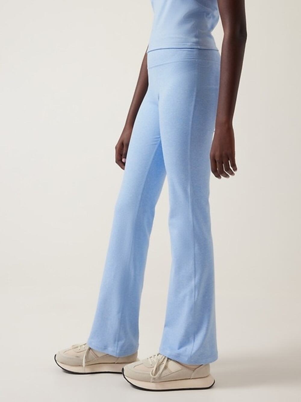 Athleta Girl | Light Blue Buttery Soft High Waist Flare Leggings Preppy